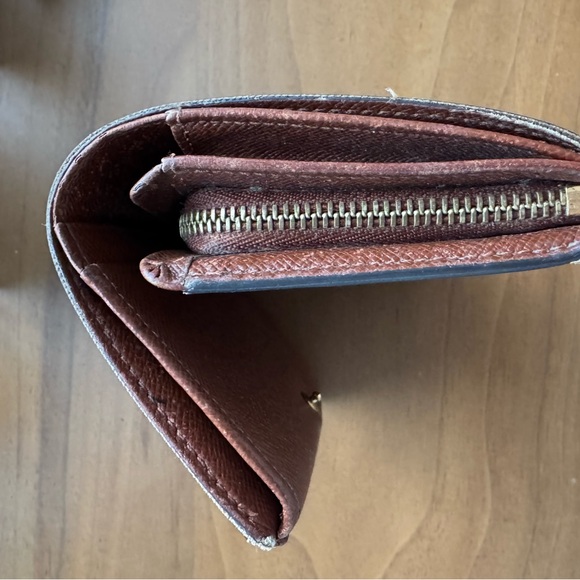 Louis Vuitton Brown and Gold Monogram Wallet - Picture 5 of 7